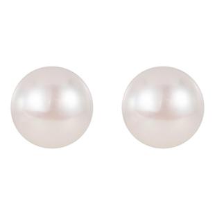 高品质6A强光诸暨天然淡水扁圆珍珠纯银耳钉5-11mm简约耳饰