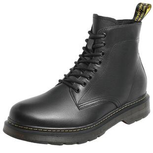 百丽男鞋马丁靴冬季款牛皮革男靴24冬新棉鞋厚底加绒短靴92267DD0