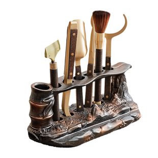 茶具配件茶道六君子套装茶台茶桌用品大全茶杯茶夹子泡茶专用工具