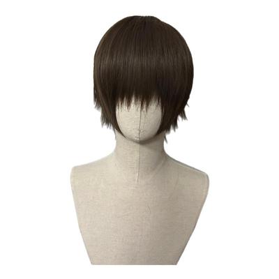 同级生+亚麻茶棕cos假发万用日常哑光男解雨臣短翻翘牧四诚头皮顶