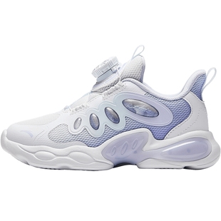 安踏儿童灯鞋女童婴小童休闲鞋2025春季新款女宝休闲鞋旋扣运动鞋