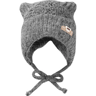 小熊帽子女冬季新款绑带护耳帽甜美可爱显脸小雷锋帽户外保暖防寒