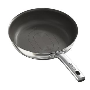 【新品】康巴赫Pro版真钛0涂层平底锅不粘锅家用316L不锈钢煎锅