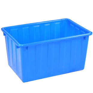 塑料水箱长方形塑料桶方形大桶养鱼水箱水产箱大号水桶带盖养殖箱
