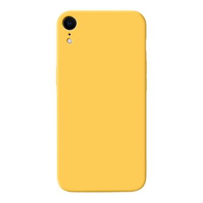 适用苹果XR手机壳iPhoneXR新款iPhone液态硅胶ipxr黄色保护套ixr男女iponexr全包防摔专用软外壳高级感钢化膜