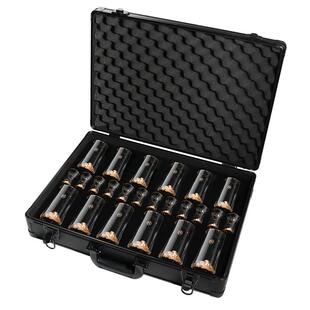 凯洛诗高档江山白酒杯分酒器套装水晶烈酒杯礼盒装手提式皮箱礼品