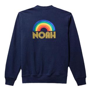 2024秋冬款 noah彩虹开衫纽扣v领男休闲宽松打底刺绣针织衫毛衣女