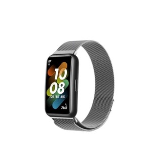 适用华为手环9表带10手表8荣耀7腕带6pro金属磁吸nfc米兰尼斯watch4六七八九代夏天替换带男运动band配件编织