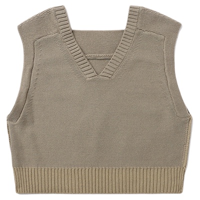 BEAMSBOY合身V领针织马甲