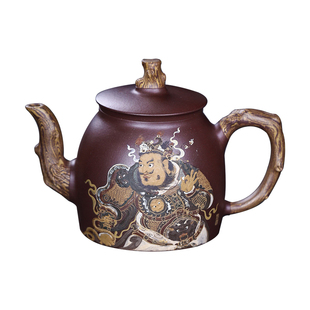 询价研高周伯娟制张智刚泥绘刘伟涛刻/何光宏泥绘陆逸舟铭 无尘壶