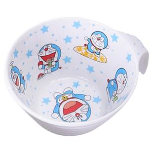 儿童碗勺套装密胺仿瓷餐具防烫把柄汤碗卡通可爱幼儿园宝宝吃饭碗