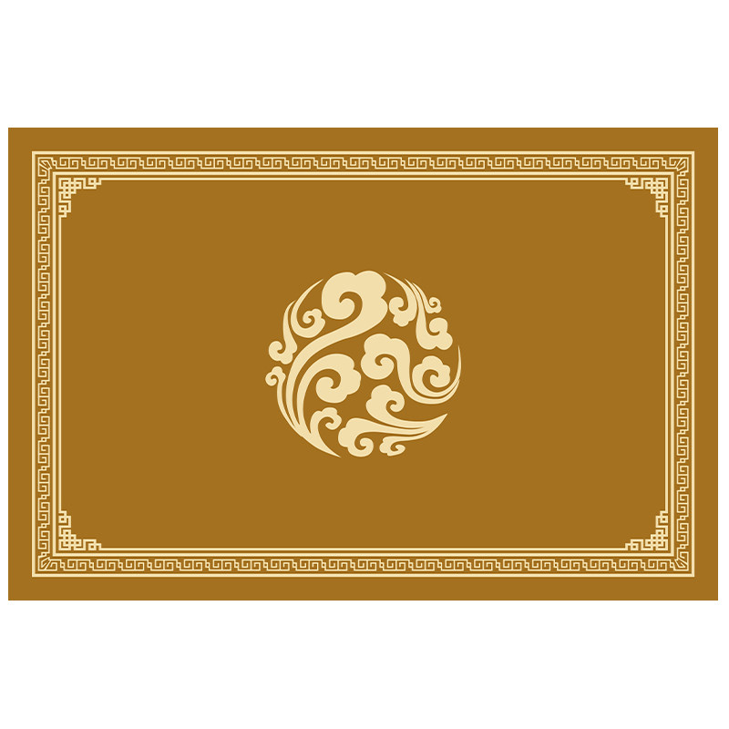 风水入户门地垫招财催运土黄色丝圈刮沙除尘耐脏免洗别墅室外地垫