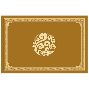 风水入户门地垫招财催运土黄色丝圈刮沙除尘耐脏免洗别墅室外地垫