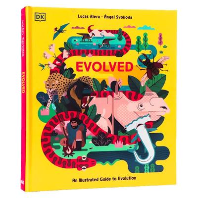 图解物种进化 DK少儿百科  英文原版 Evolved: An Illustrated Guide to Evolution 进化知识百科图解指南 自然动植物科普大全书