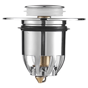 台盆防漏水塞子按压式密封塞子洗手盆不锈钢防臭弹跳芯下水器配件