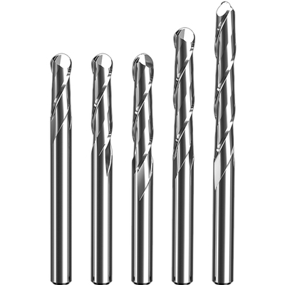 威特4mm双刃螺旋球头铣刀