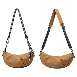 Lee2026新款斜挎包女包通勤出行牛角包双肩带单肩包饺子腋下小包