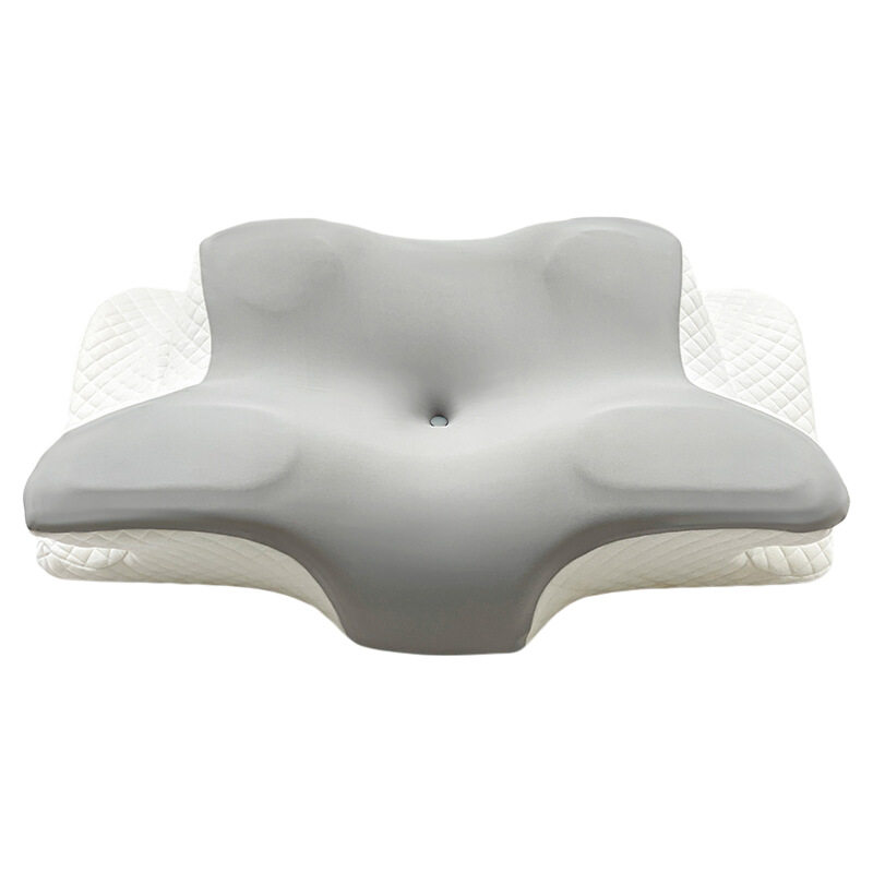 记忆棉护颈枕保健枕助睡眠颈椎蝶形枕头成人专用枕一只装侧睡分区