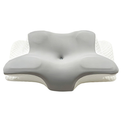 记忆棉护颈枕保健枕助睡眠颈椎蝶形枕头成人专用枕一只装侧睡分区