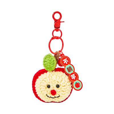 伶俐钩织不躺苹包包挂件