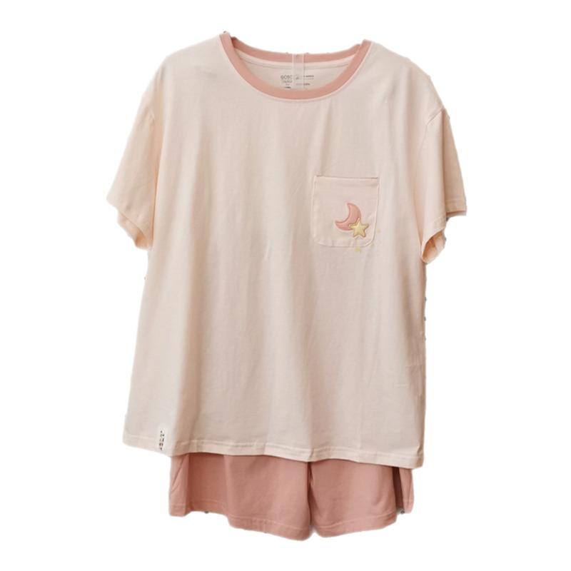 香蜜闺秀女士夏款短袖短裤家居服