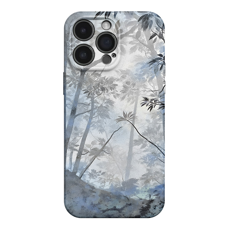 雾隐山林 新中式水墨风适用苹果iphone17手机壳华为pura70小米15荣耀x50红米k80小众vivox200新款一加ACE5