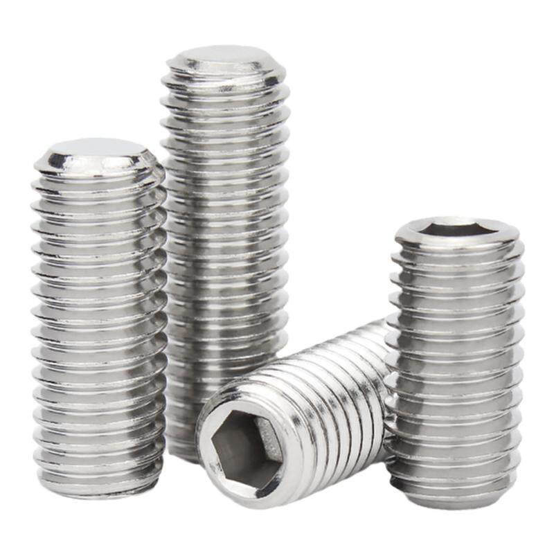 304不锈钢内六角螺丝钉平端紧定无头机米顶丝止付M3M4M5M6M8M10mm