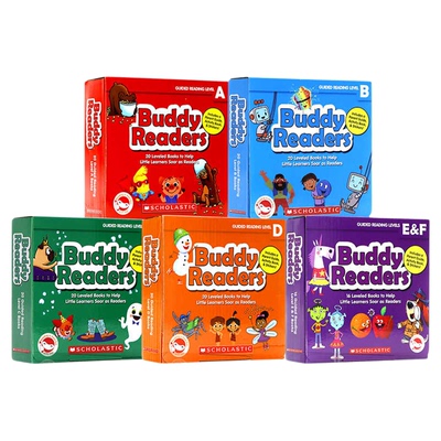 学乐点读版巴蒂小读者5盒全套 英文原版绘本 Buddy Readers 英语启蒙小分级阅读 官方导读课活动手册家长指南 Scholastic