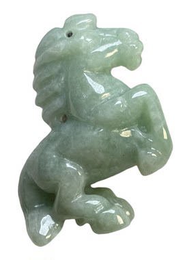 隆慈缘A货糯种阳绿翡翠马吊坠
