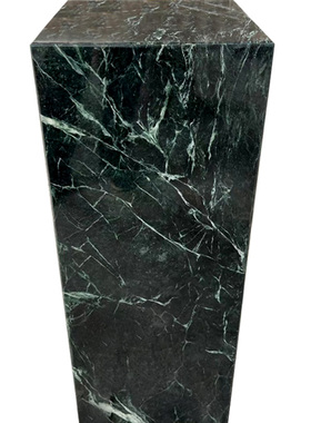 天然绿色大理石柱子雕塑底座定制