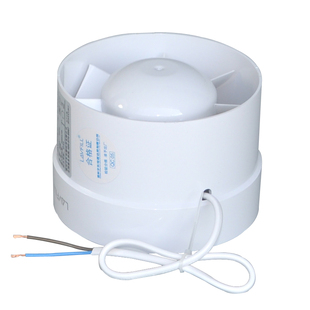 劳芳4寸排气扇圆形卫生间小迷你换气扇110PVC管道排风扇100mm