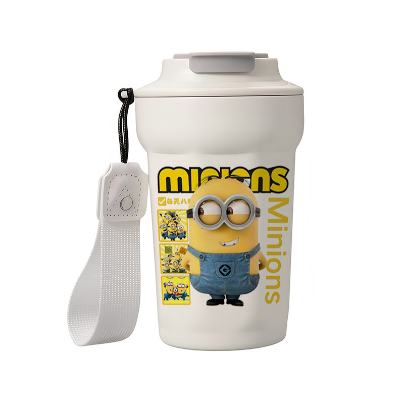 Minions小黄人316不锈钢保温杯卡通可爱学生便携随行大容量喝水杯