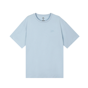 安踏短袖男款2026夏季新款官方旗舰店青少年蓝色t恤透气棉体恤衫