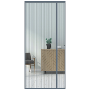 侧开全磁条金刚网防蚊加密门帘