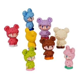 涂色石膏娃娃白坯儿童DIY创意涂鸦玩具公园广场摆摊手工可爱玩具