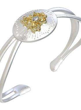 juunnglelab木兰团花拉丝手镯