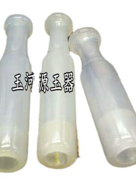 玛瑙烟嘴天然循环过滤白绿色红色玉石玉髓旱烟杆可插老式烟锅烟袋