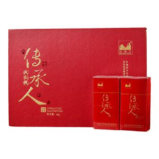 大坑口旗舰店武夷正岩坑涧传承人大红袍特级茶叶礼盒装送长辈48g