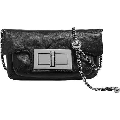 【抓花植鞣头层牛皮】链条包