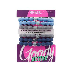 Goody歌妮头绳冰花豌豆发圈高弹扎高马尾不松脱运动发绳夜光皮筋