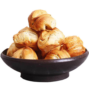 山西吕梁临县特产纯碱烤馍干丁养胃手工烤花卷代早餐小零食烤馒头