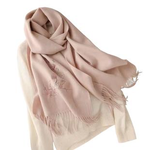 羊毛围巾礼盒女士送妈妈长辈婆婆中老年人奶奶生日的实用礼物冬季