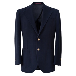 CULTUM NAPOLI 春夏轻薄免烫泡泡纱半里西装男布雷泽休闲西服套装