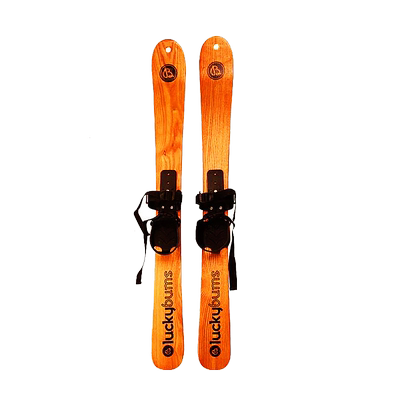 滑力宝初学者滑雪板加厚原木双板