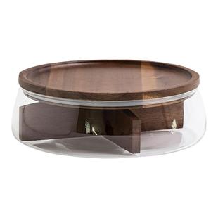 shy pear羞梨 干果盘 玻璃中古风糖果盒家用零食摆放盘坚果收纳盒