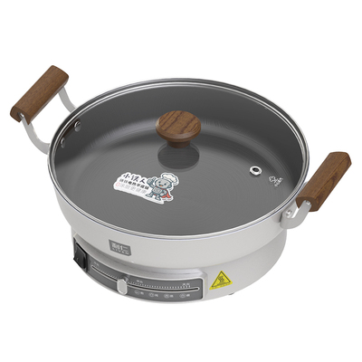 利仁小铁人铁盘电煎锅电饼铛0涂层家用新款加深加大多功能烙饼锅