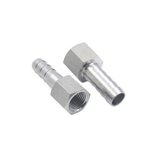 304不锈钢加厚内丝宝塔接头内螺纹水气软管皮接六角1分2分3分4分