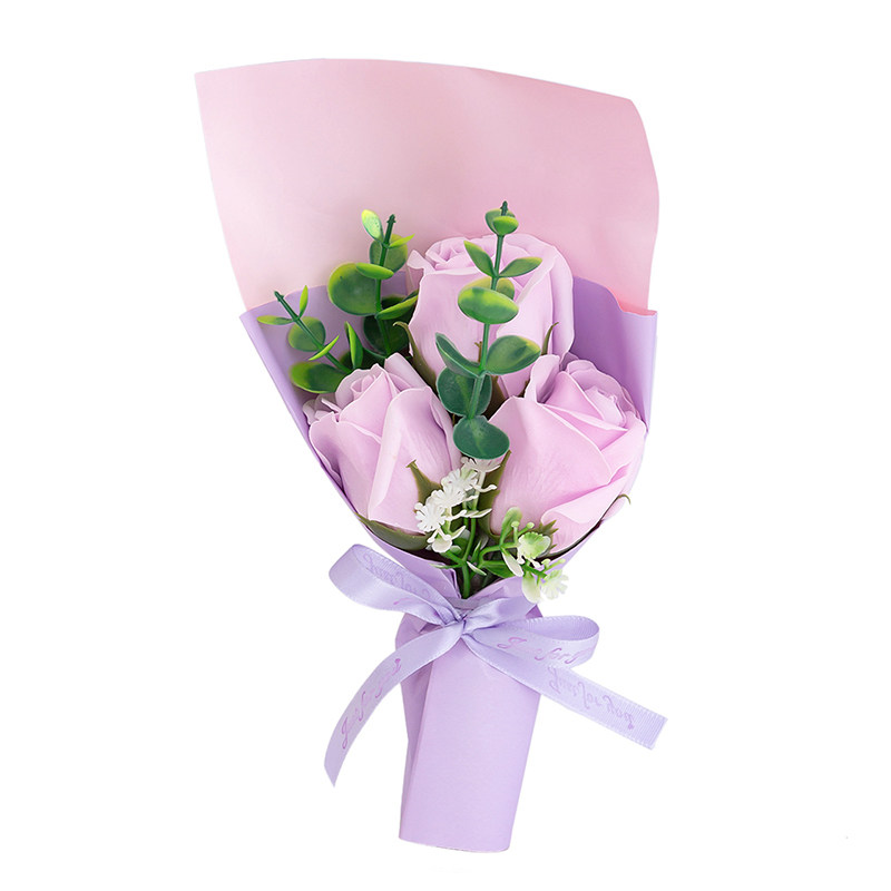 发光玫瑰花束香皂花教师节小礼物