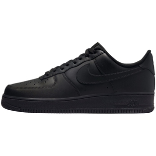 NIKE耐克男子夏AIR FORCE AF1空军一号纯黑运动休闲鞋CW2288-001