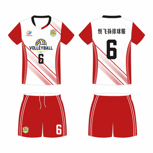 2025排球服女队服定制速干学生气排球训练比赛服男运动服印字号